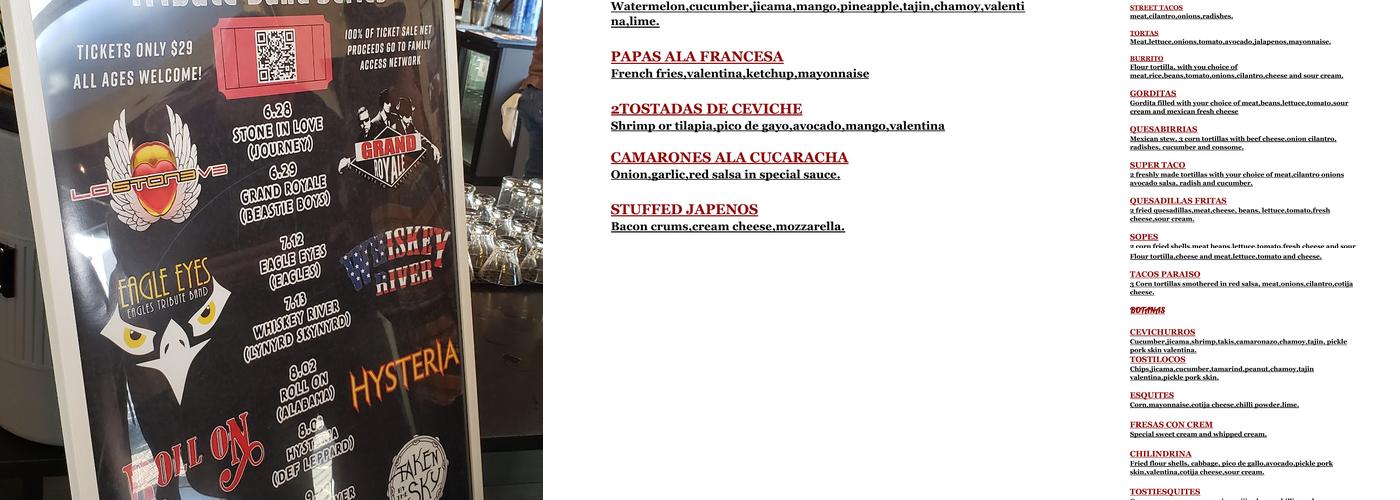 Blacksmith Public House Menu