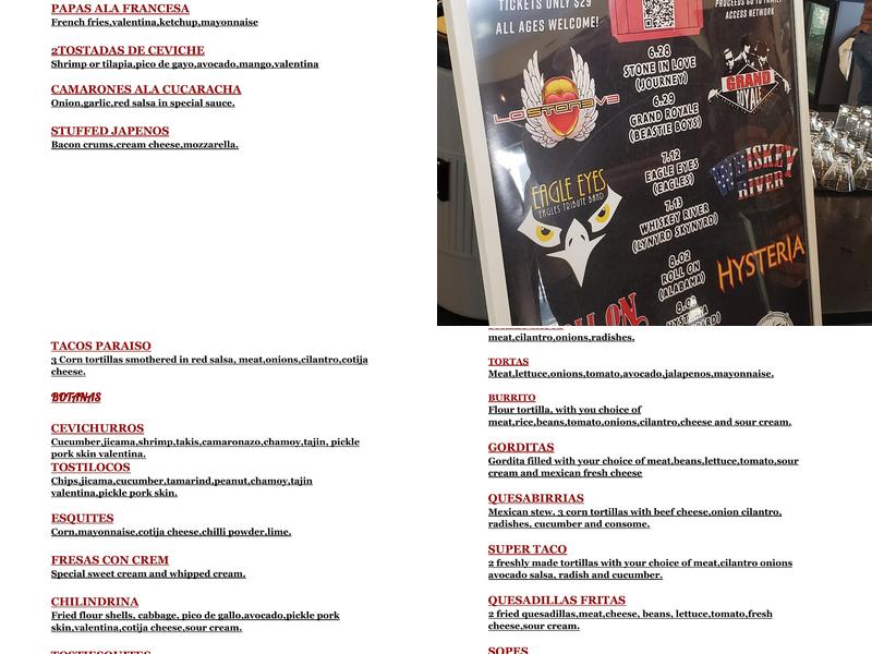 Blacksmith Public House Menu
