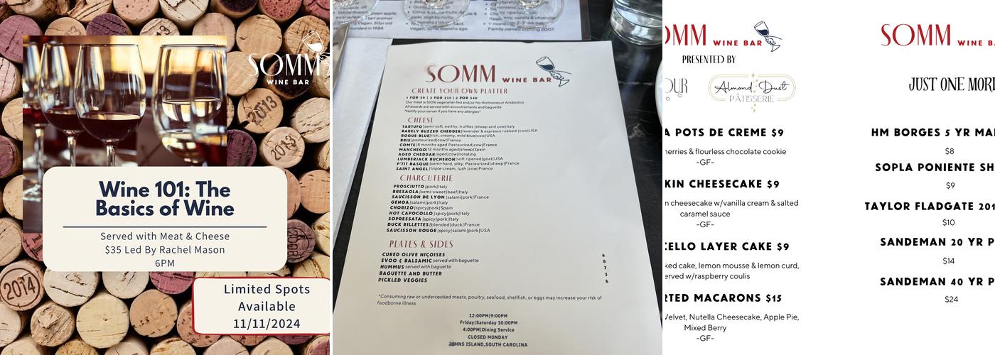 Somm Wine Bar Menu
