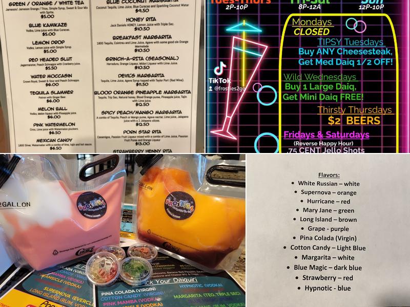 Frosties Menu