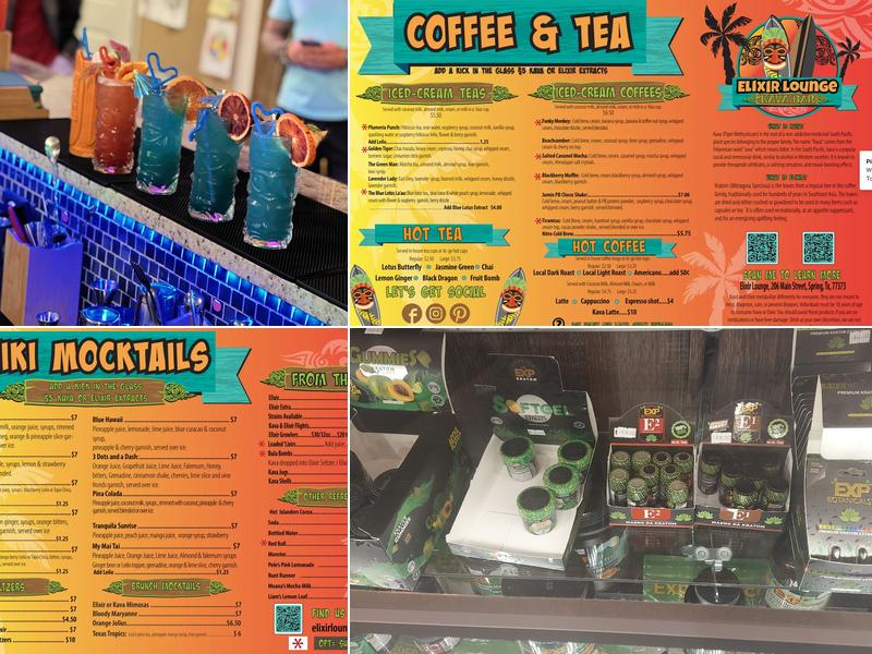 Elixir Lounge Menu