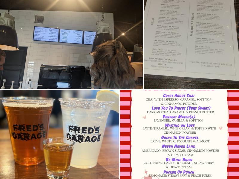 Fred's Garage Menu