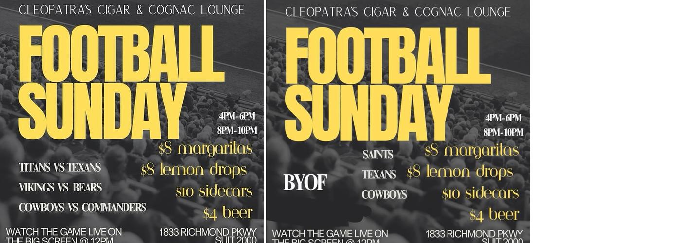 Cleopatra's Cigar and Cognac Lounge Menu