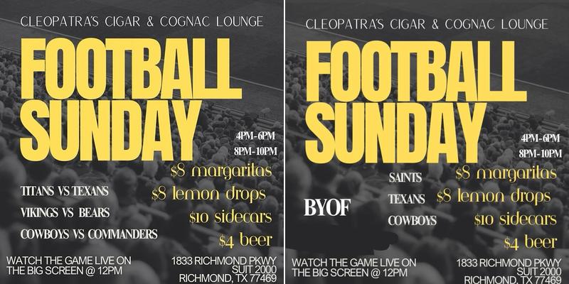 Cleopatra's Cigar and Cognac Lounge Menu