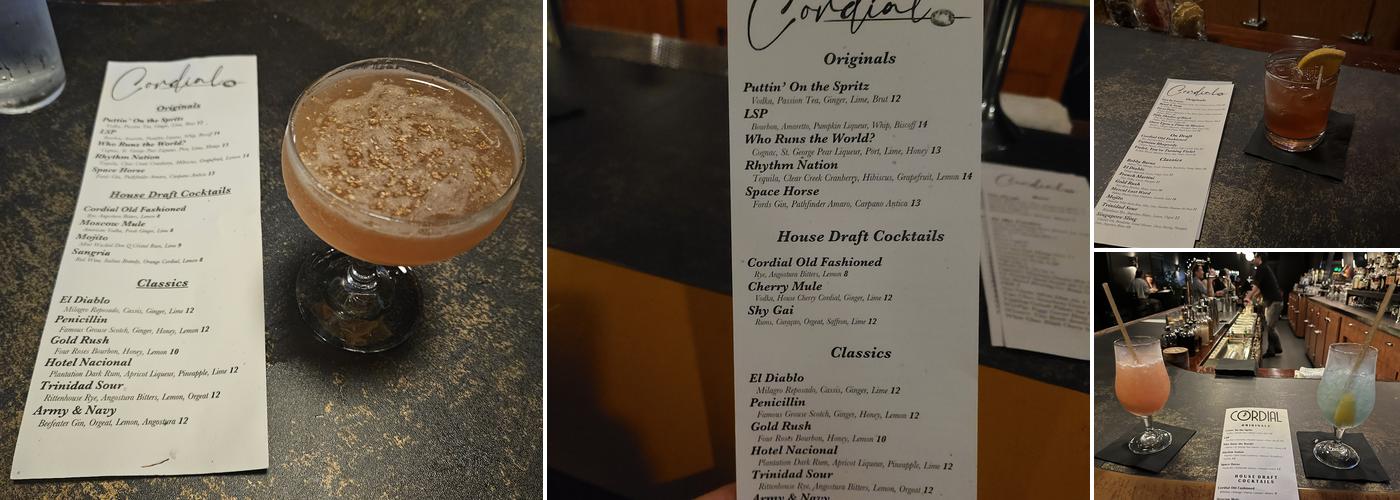 Cordial Menu