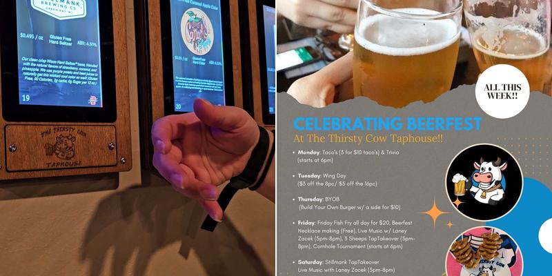 The Thirsty Cow Taphouse Menu