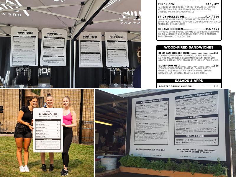 Town Pump House Menu