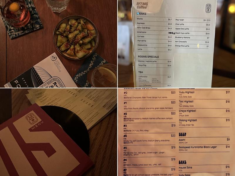 Rooms Coffee | 915 DuPont Menu