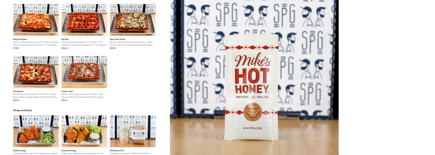 Square Pie Guys at Local Kitchens Menu