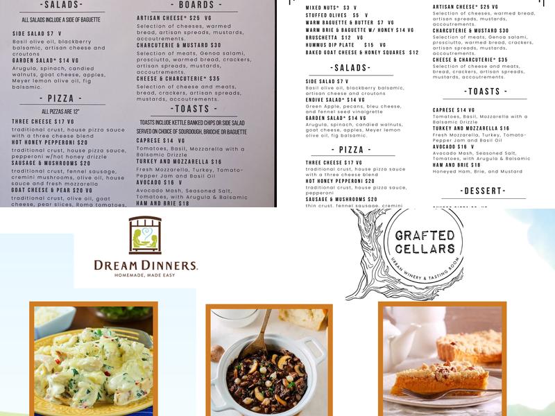 Grafted Cellars Winery and Restaurant Menu