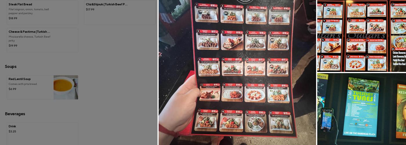 Sultan's Kebab Livermore Menu