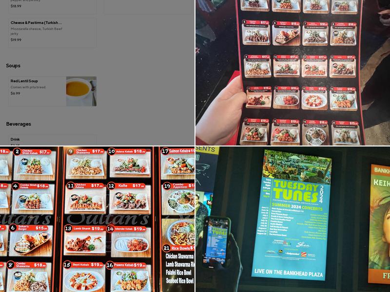 Sultan's Kebab Livermore Menu