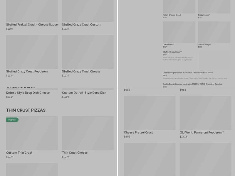 Little Caesars Pizza Menu