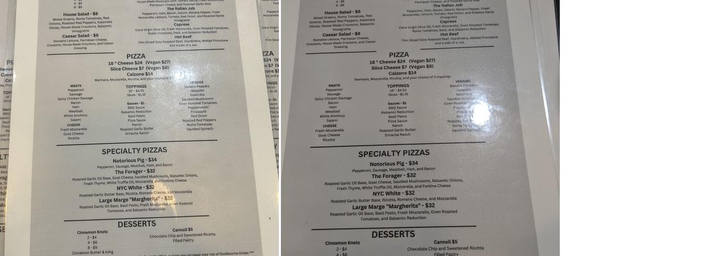 Pizza AF Menu