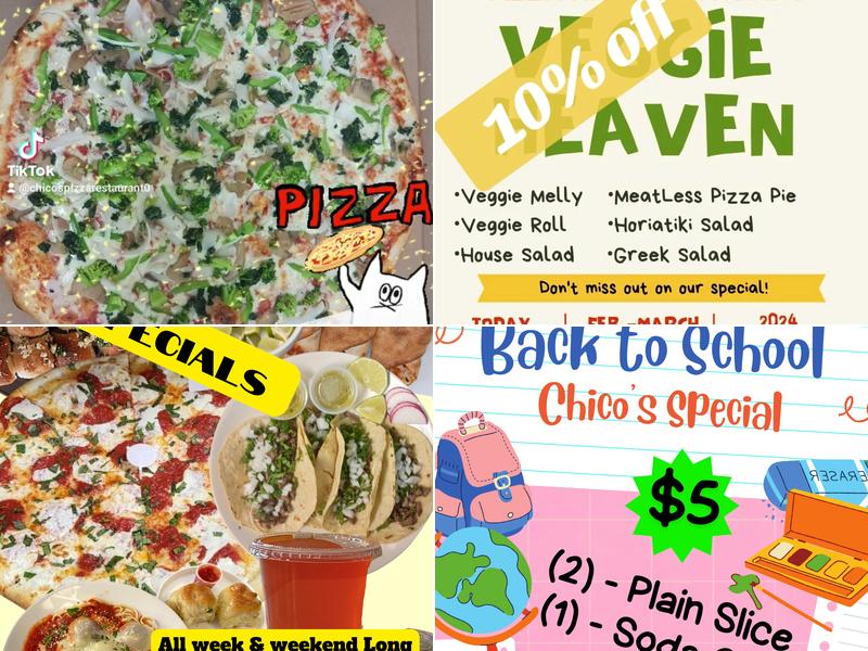 Chicos Pizza and Restaurant Menu