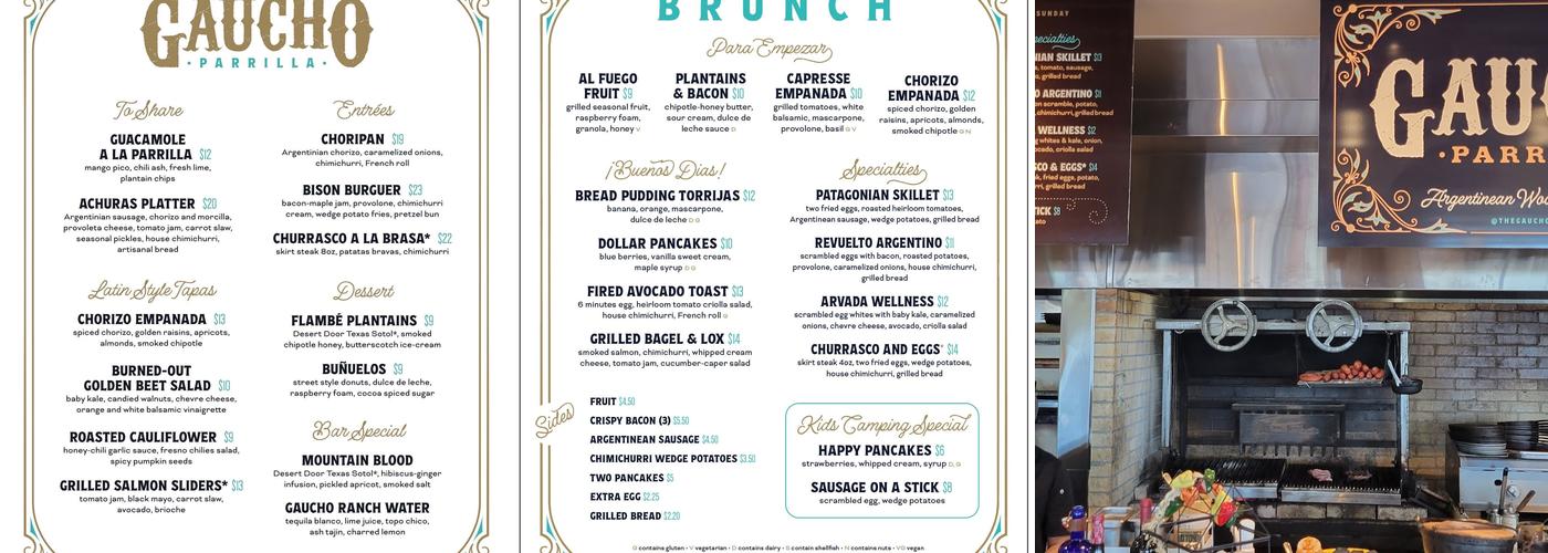 Gaucho Parrilla Menu