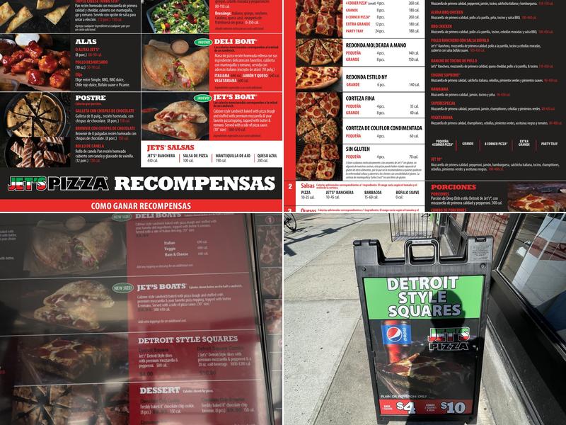 Jet's Pizza Menu