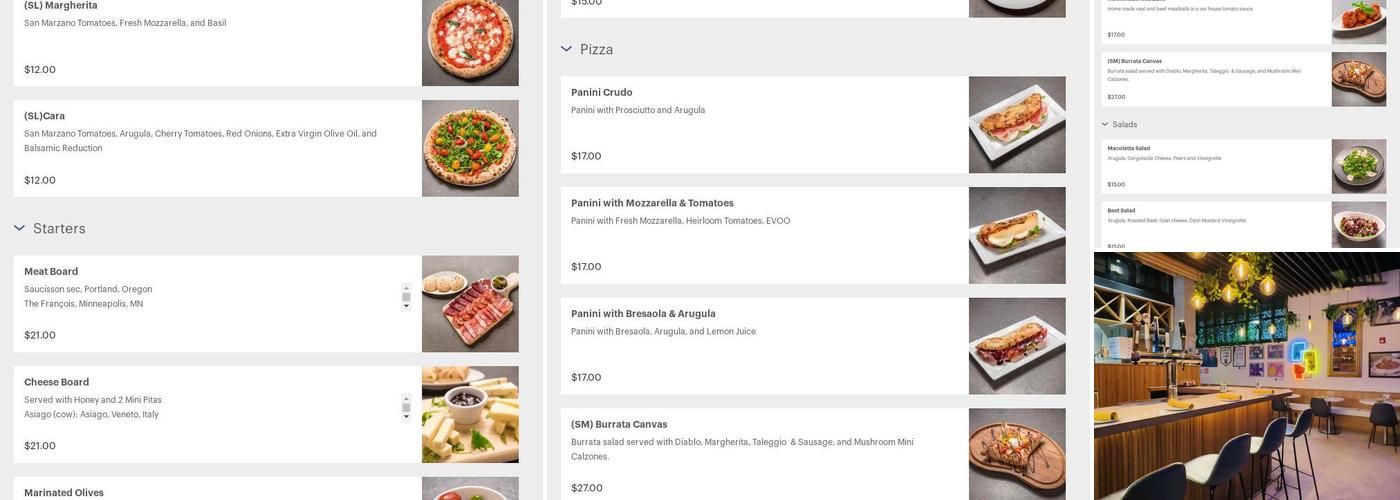 Macoletta Menu