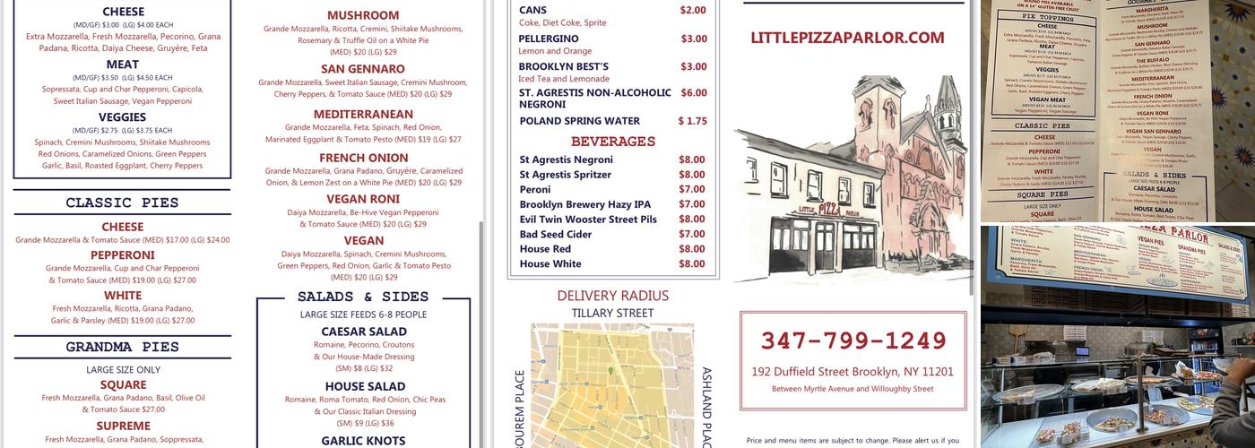 Little Pizza Parlor Menu