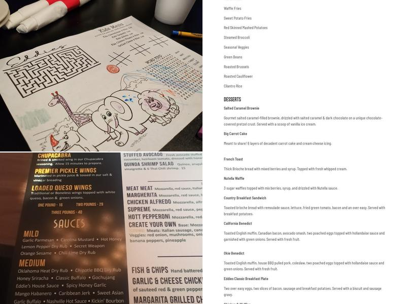Eddie’s (OKC) Menu