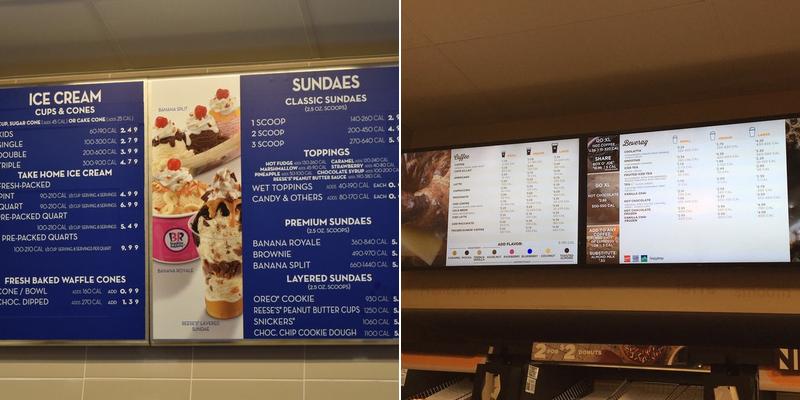 Dunkin' Menu