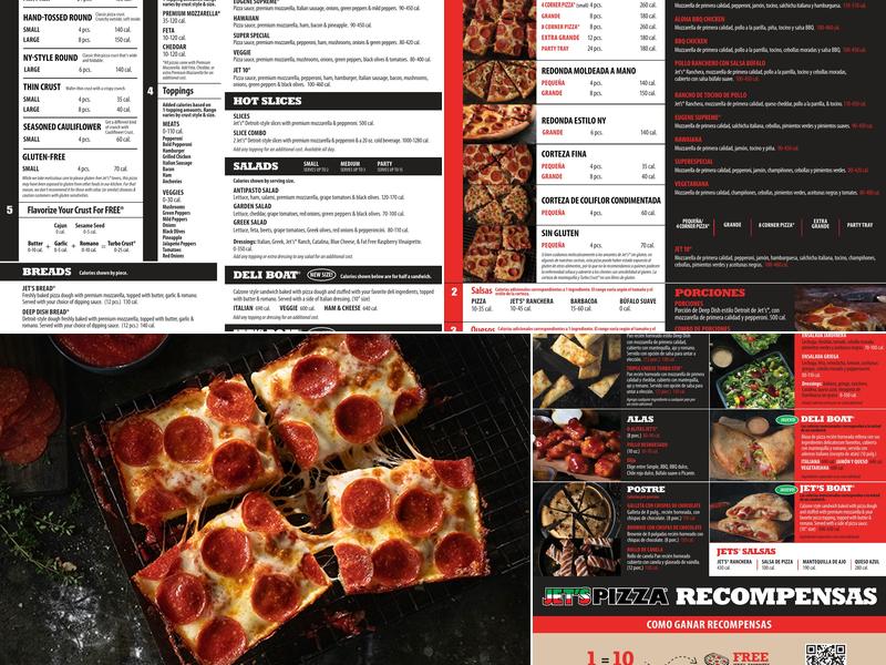 Jet's Pizza Menu