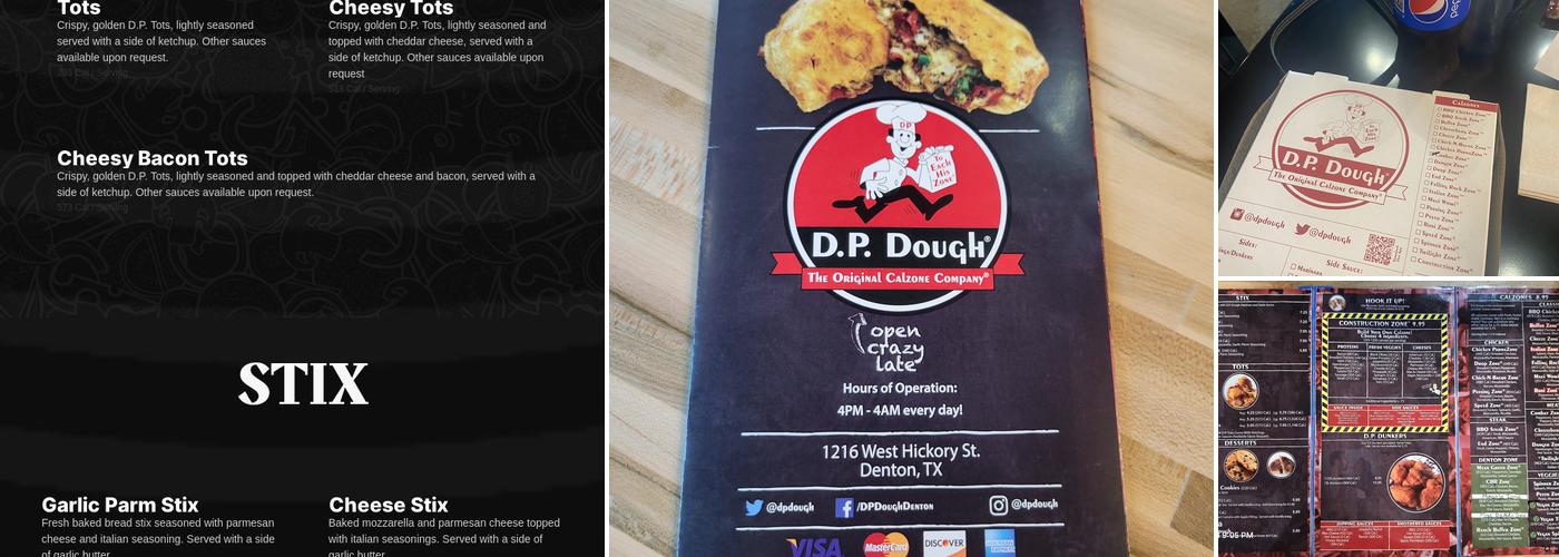 D.P. Dough Menu
