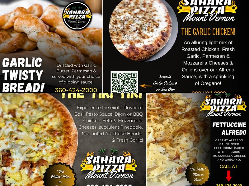 Sahara Pizza - Mount Vernon Menu