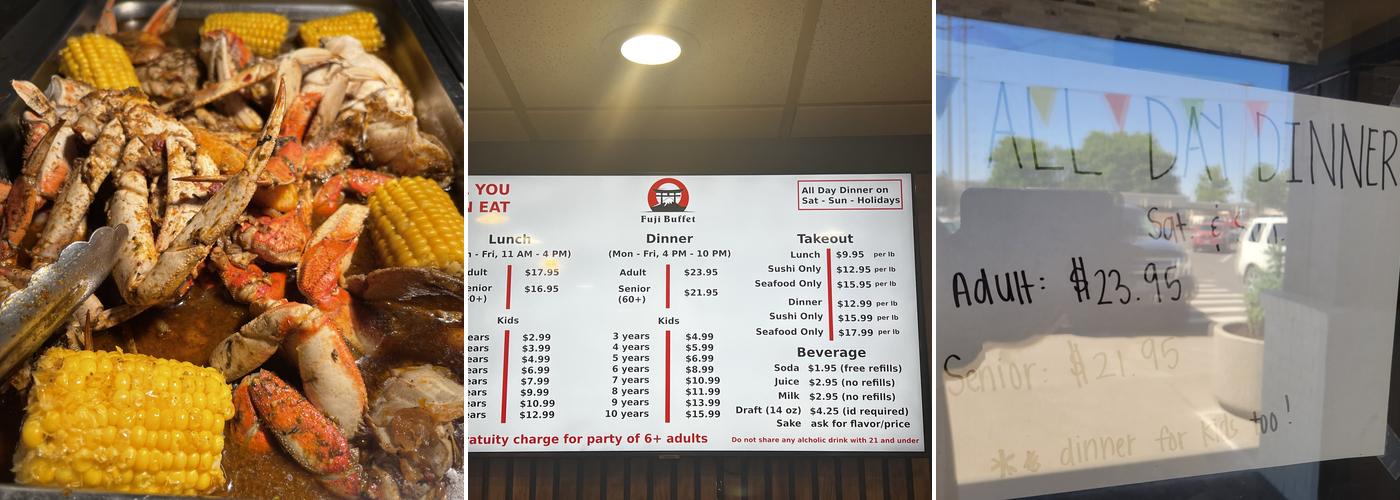 Fuji Buffet Menu