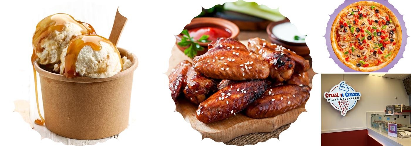 Crust N Cream Pizza & Icecream Menu