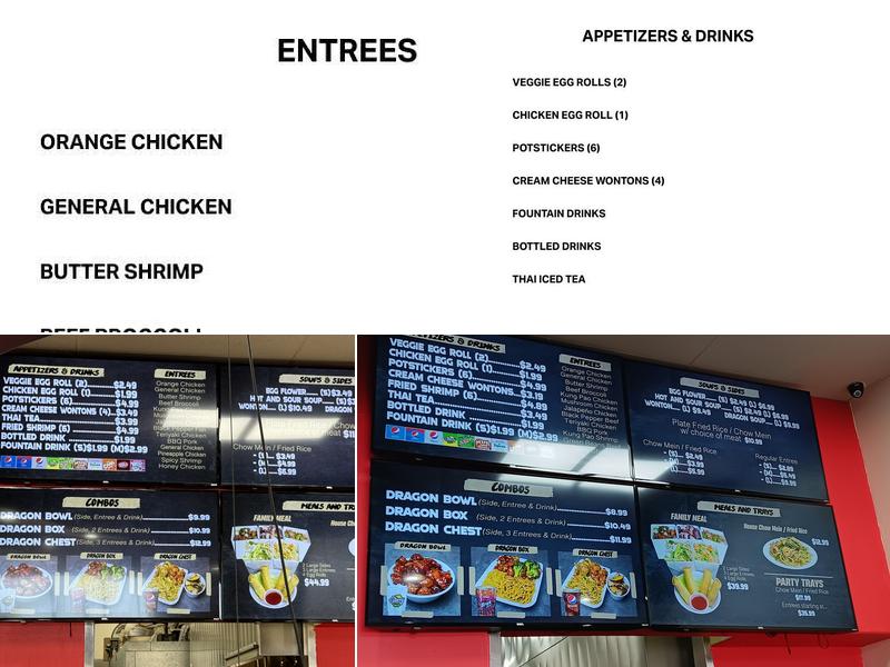 Happy Dragon - Chinese Fast Food Menu