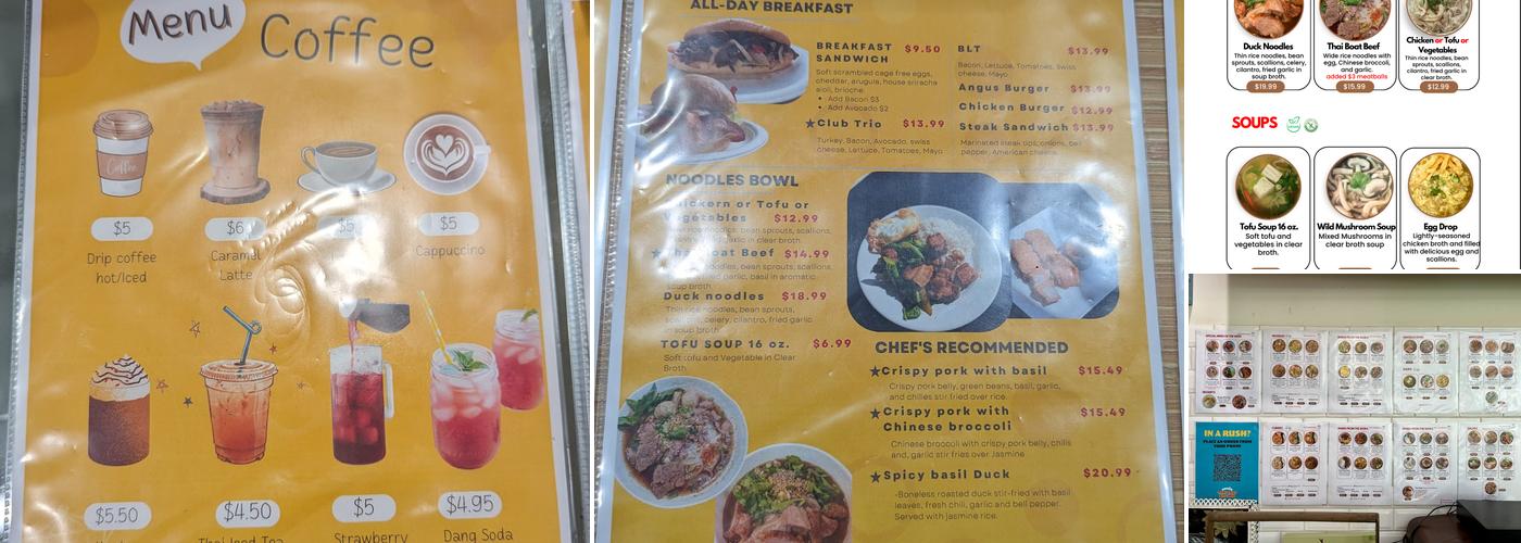 Thai Test Kitchen Menu