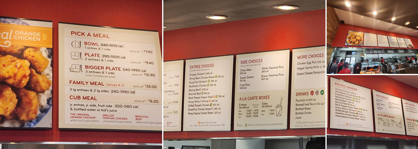 Panda Express Menu