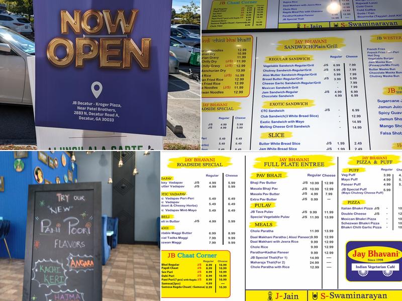 Jay Bhavani Decatur (Indian Restaurant) Menu