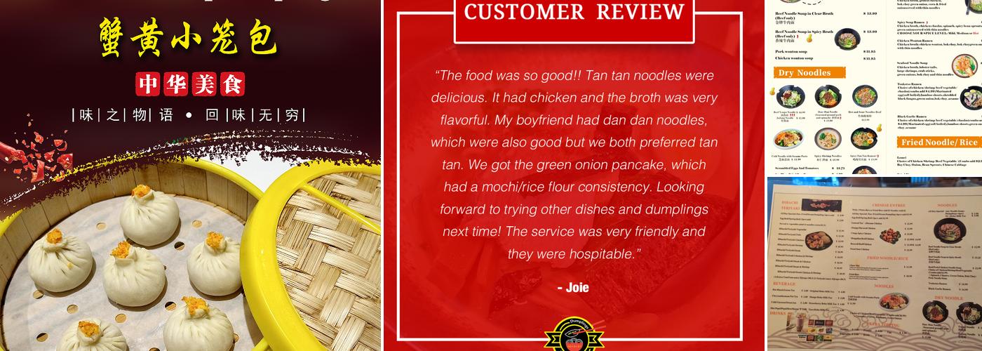 Dumplings Noodles Menu