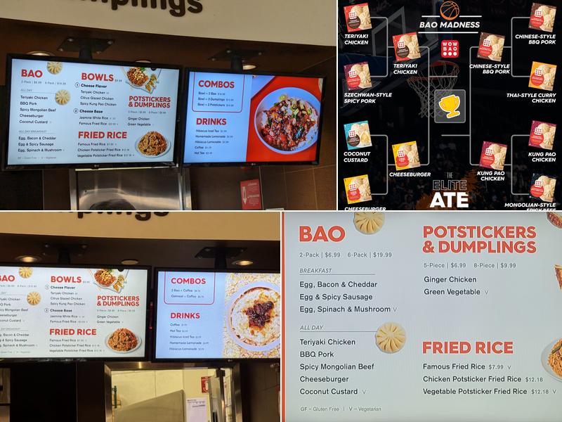 Wow Bao Menu