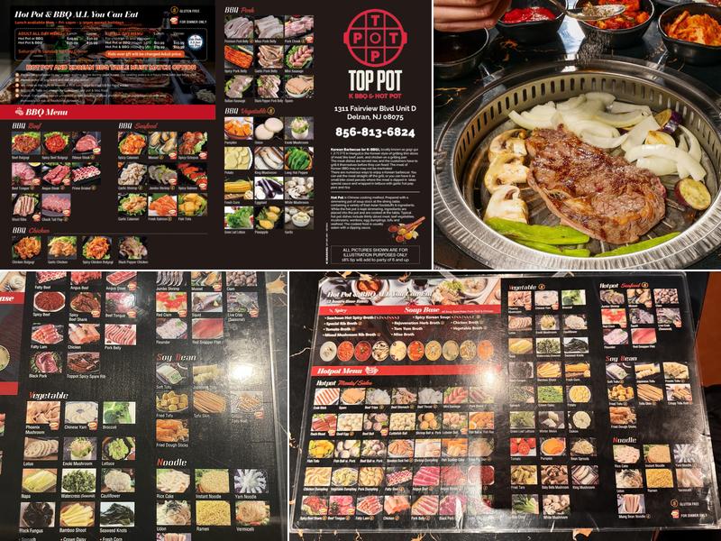 Top Pot & Korean BBQ Menu