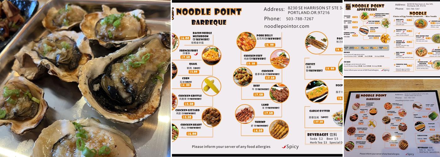 Noodle Point Menu