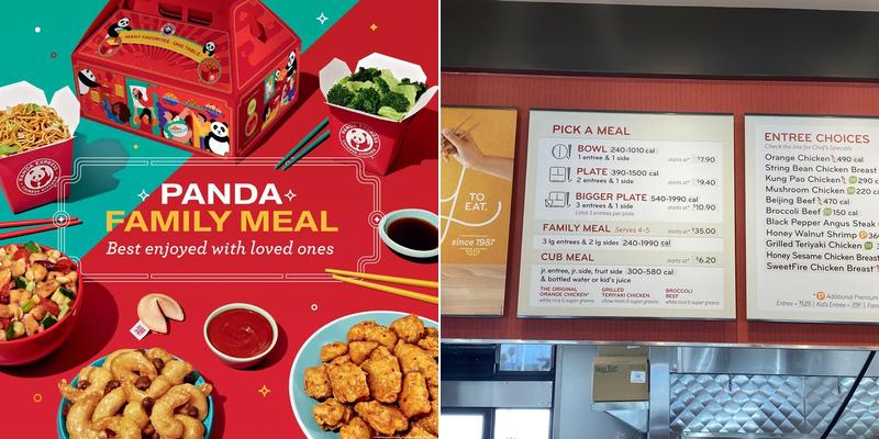 Panda Express Menu