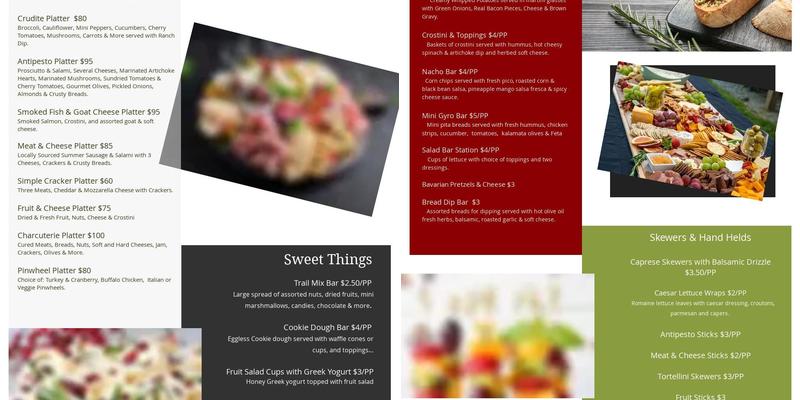 Taste of Country Catering Menu