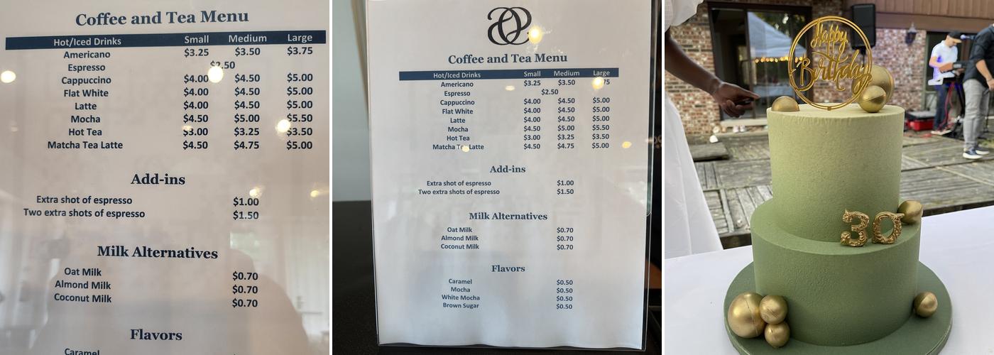 Odeo Café Menu