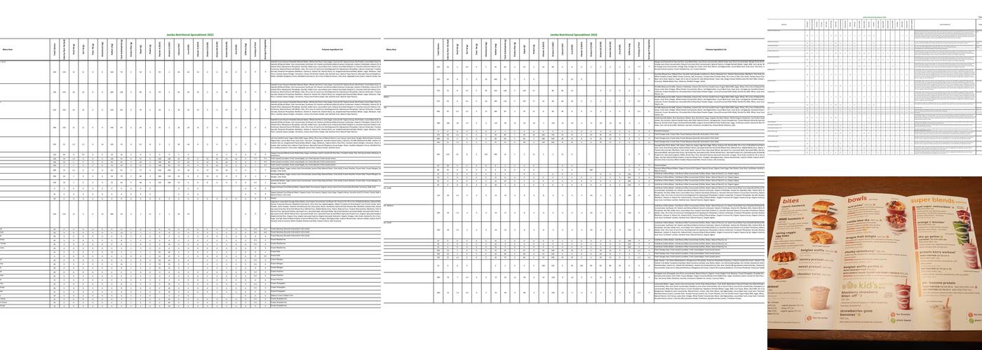 Jamba Menu