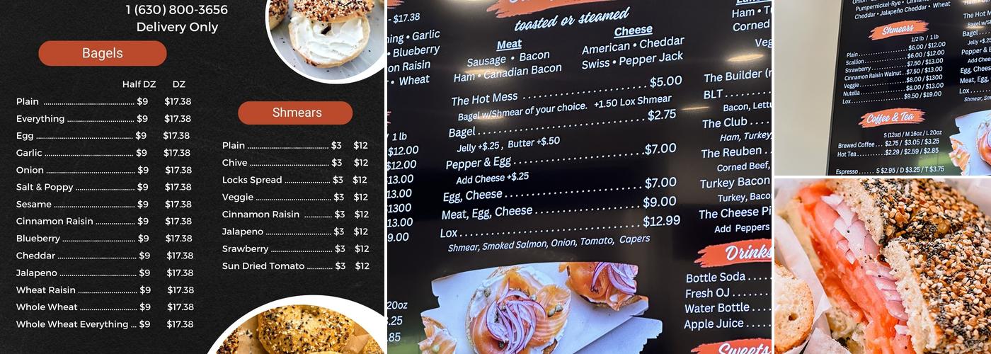 Bad Guy Bagels Menu