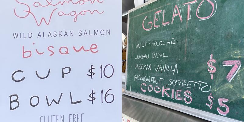 Sitka Salmon Wagon Menu