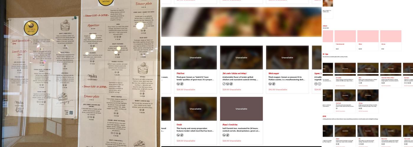 T'chaka a Taste of Haiti Menu