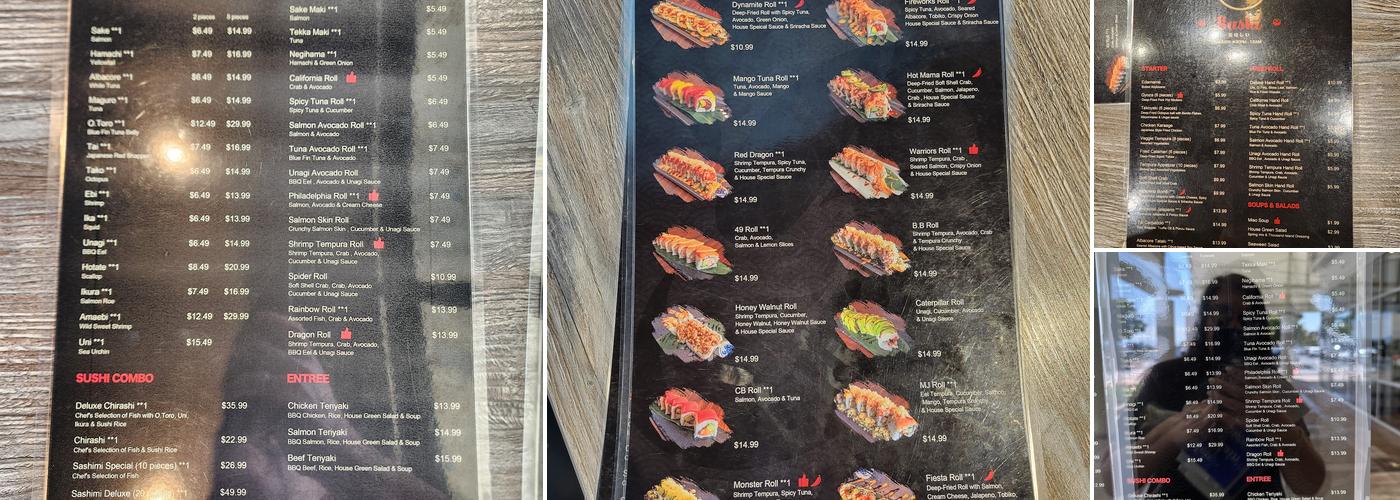 MJ Sushi Foster City Menu