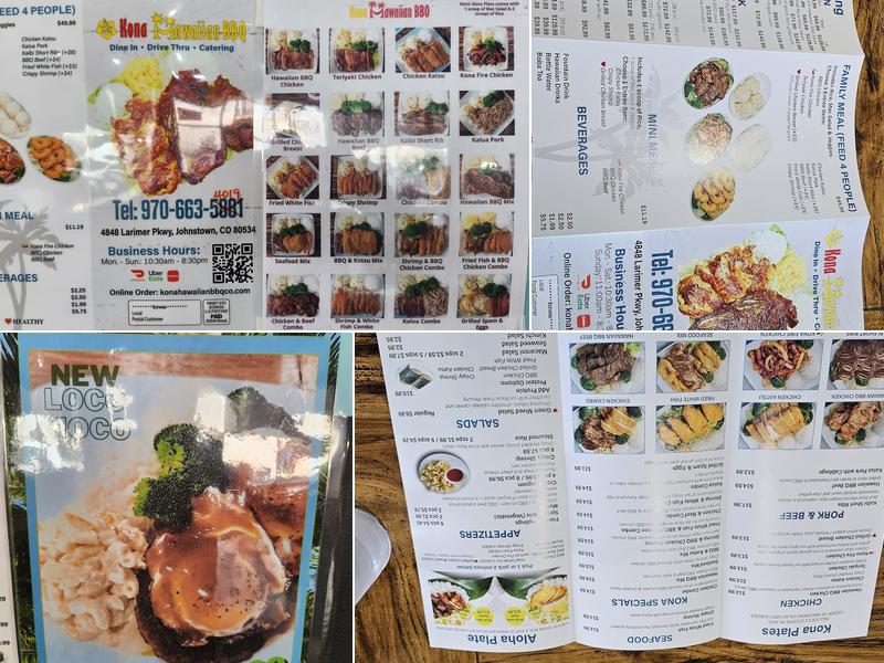 Kona Hawaiian BBQ-Johnstown Menu