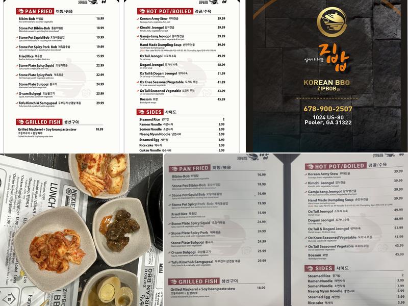 Zip Bob Menu