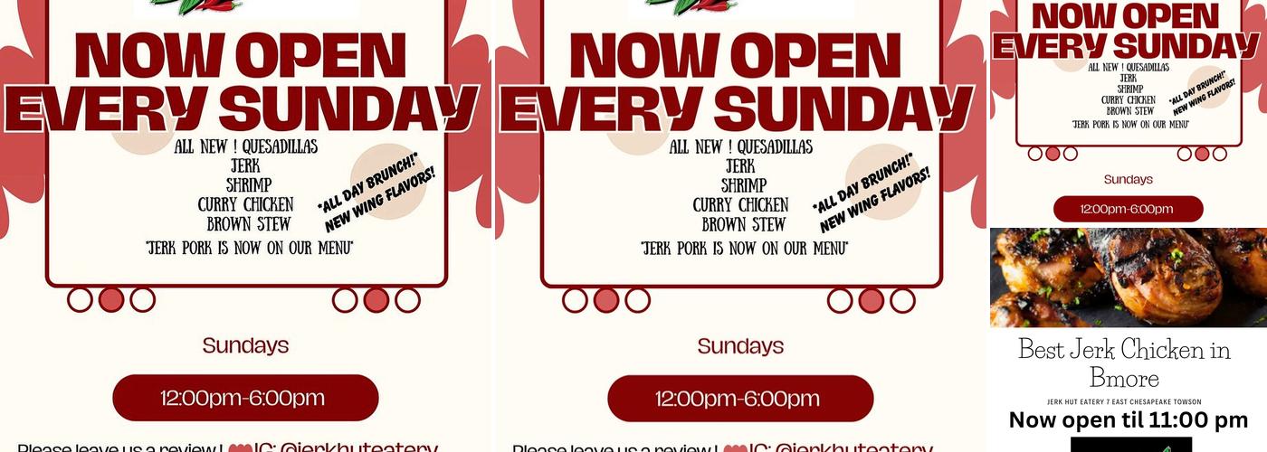 Jerk Hut Eatery Menu