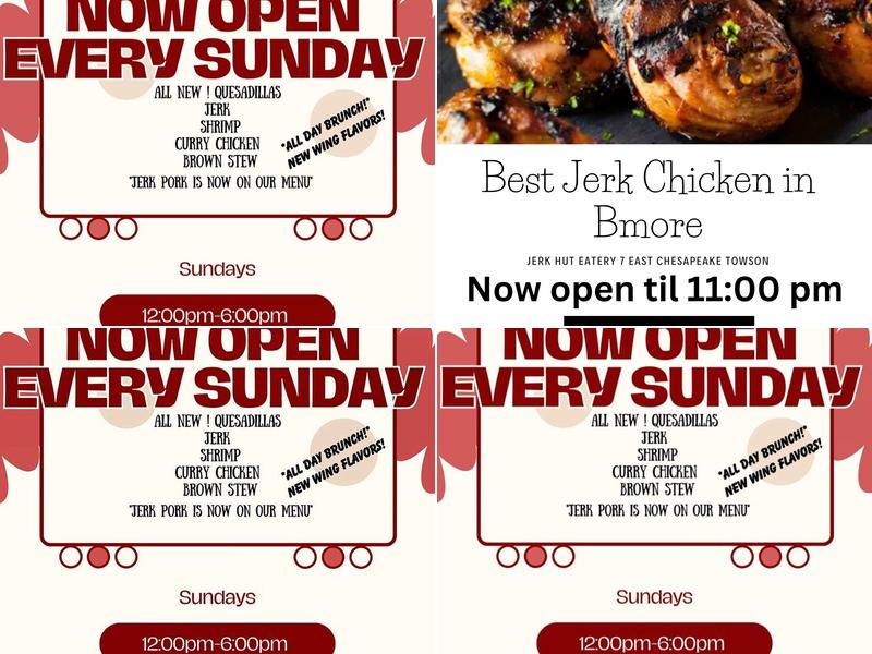 Jerk Hut Eatery Menu